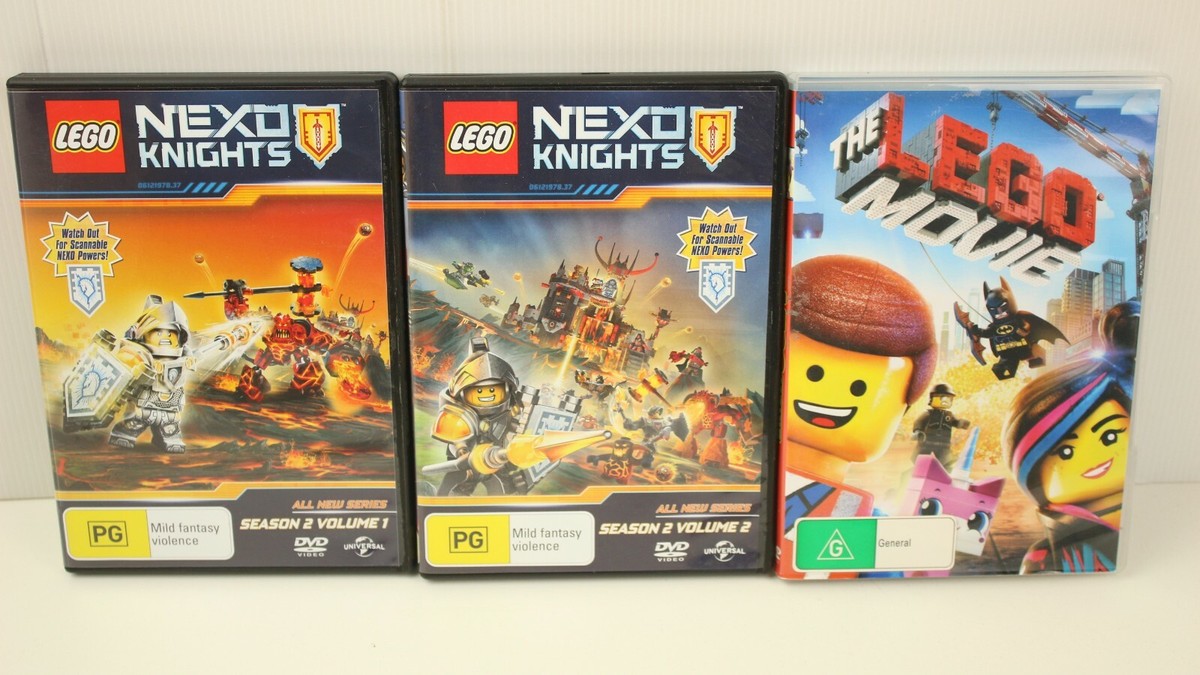 Lego DVDs Nexo Knights Season 2 Vol1 & 2 + The Lego Movie | eBay