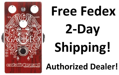 New Catalinbread Galileo Red Special Ltd Ed Overdrive Treble Boost Guitar Pedal