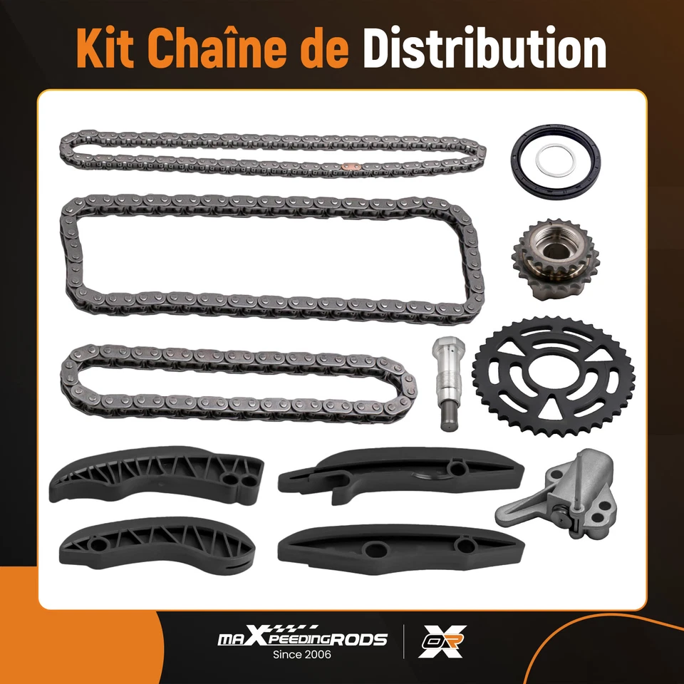 Kit Chaîne Distribution for Bmw N47 D20 2.0 N47d20a N47d20c Moteur 316 318 320 - Photo 1/4