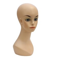 Vintage Mannequin Female Head Display Bust Unmarked Possibly Mid Century