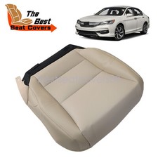 Fits Honda Accord Sedan 2013-2017 Front Passenger Bottom Leather Seat Cover Tan Fits Honda Accord Sedan 2013-2017 Front Passenger Bottom Leather Seat Cover Tan