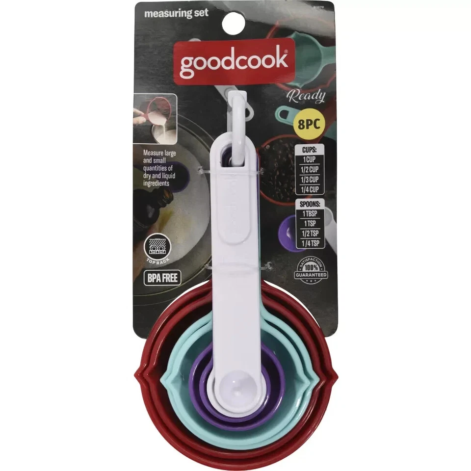 GoodCook 8pc Measuring Cup and Spoon Set - Image 4 of 4