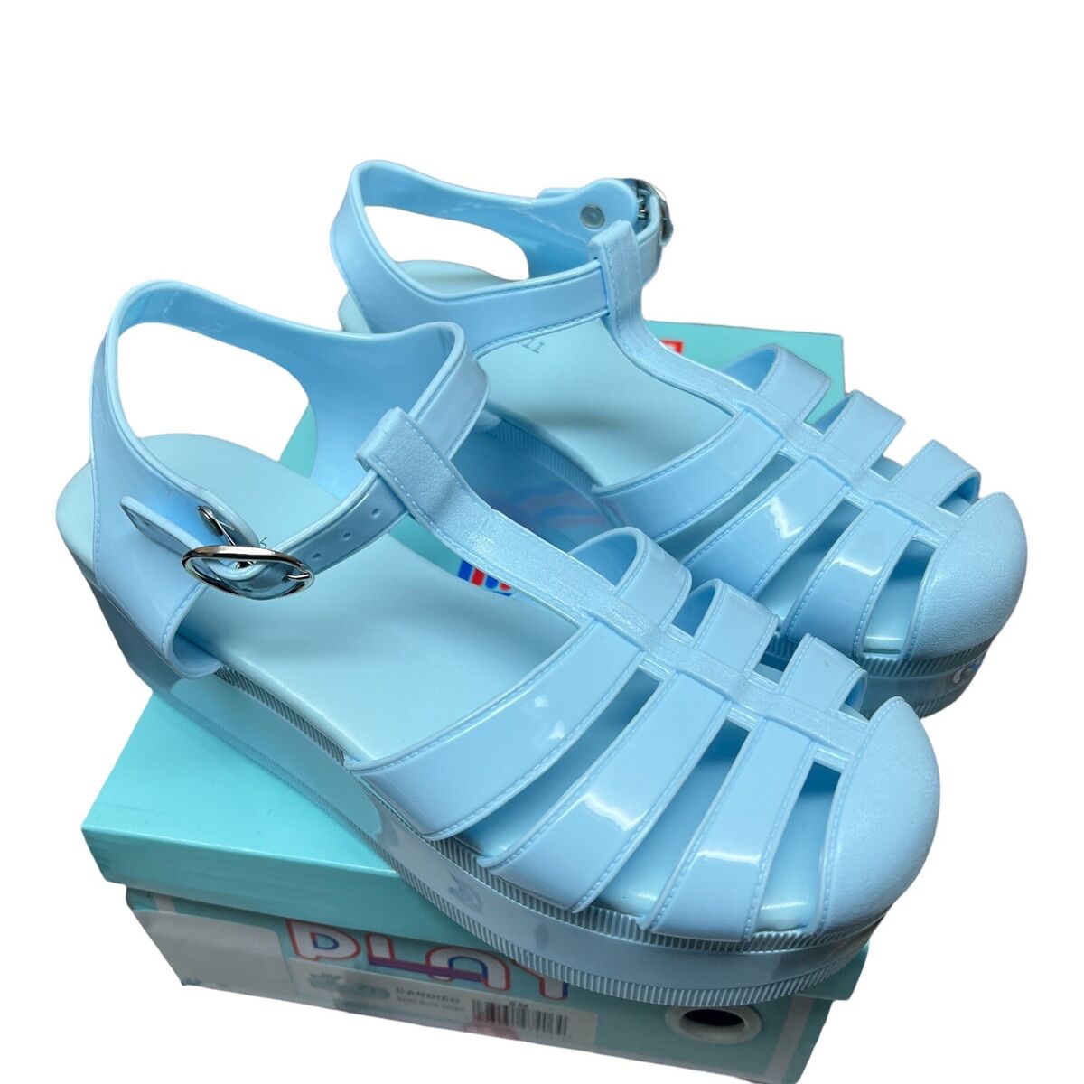 Jeffrey Campbell Sandals WMSN 8 Candied Blue Platform Jelly Jeffrey Campbell Sandals WMSN 8 Candied Blue Platform Jelly
