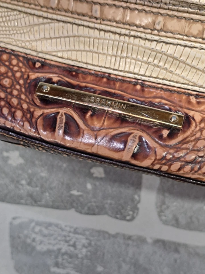 Bolso Bandolera de Cuero Brahmin para Mujer Color Bloque Foto 4 de 4