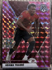 2020-21 Panini Mosaic UEFA Euro Camo Pink Mosaic Prizm #162 Adama Traore