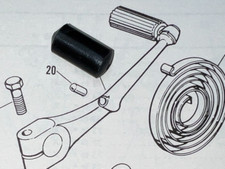 Aermacchi Harley Neu 33356-68P Stoßfänger Stift Starter Kurbel X-90 Z-90 Rapido