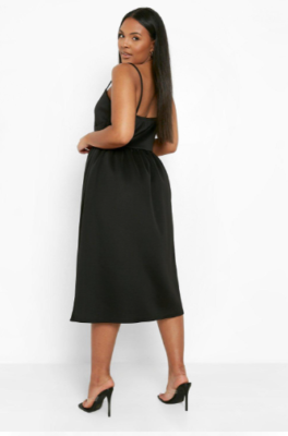 black scuba skater dress Black Scuba Sleeveless Skater Mini Dress AX Paris