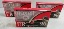 Maxell UR-90 Normal-Bias Cassette Tapes 108510 Set of Three