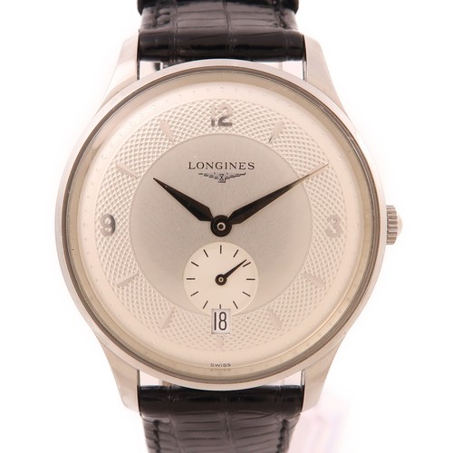 Longines Heritage Automatik Uhr L4.685.4.76.2 Edelstahl Silber
