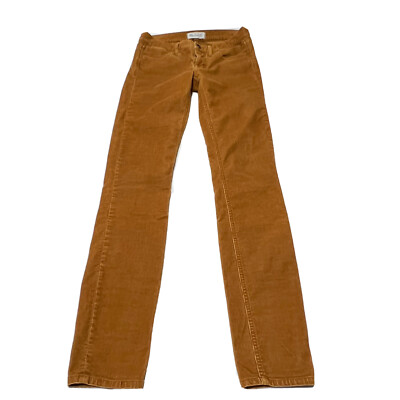 Madewell Corduroy Low Rise Skinny Pants Camel Color Womens