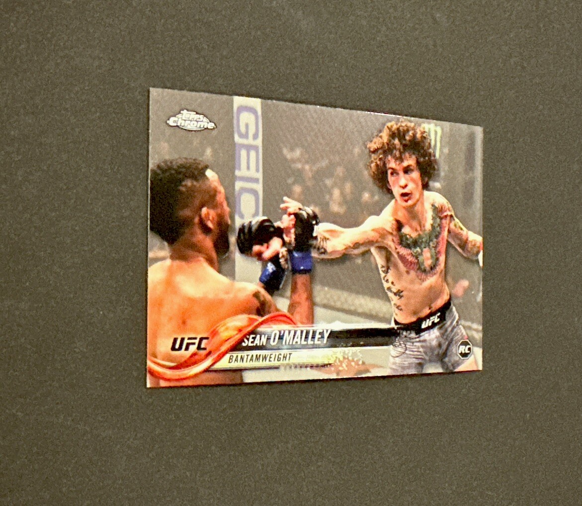 2018 TOPPS CHROME UFC SEAN O’MALLEY CHROME ROOKIE RC! SUGA SEAN!