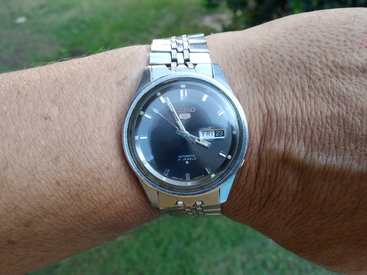 SEIKO 5 AUTOMATIC 6119 8160 ALL ORIGINAL JUMBO 38MM SEIKO 5 AUTOMATIC 6119 8160 ALL ORIGINAL JUMBO 38MM