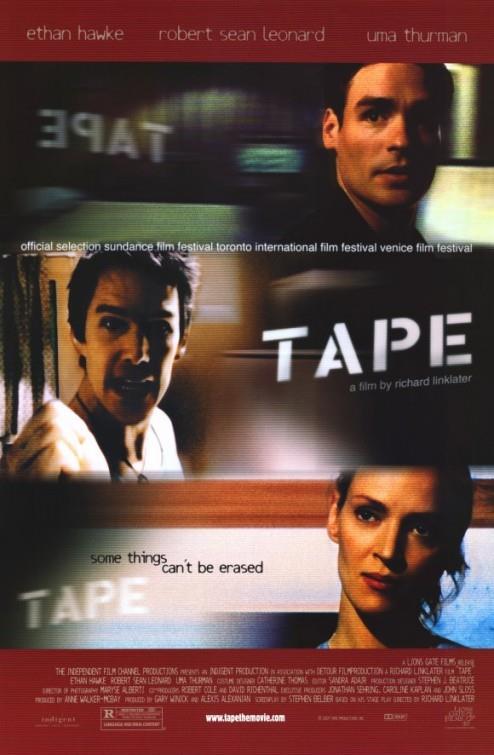 TAPE - 27x40 D/S Original Movie Poster One Sheet 2001 Ethan Hawke Uma Thurman