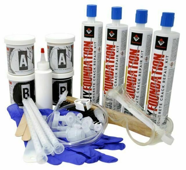 RadonSeal DIY Concrete Foundation Crack Repair Kit 20ft for sale online
