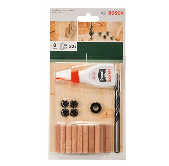 BOSCH - SET DI TASSELLI 32 PEZZI 8X40MM
