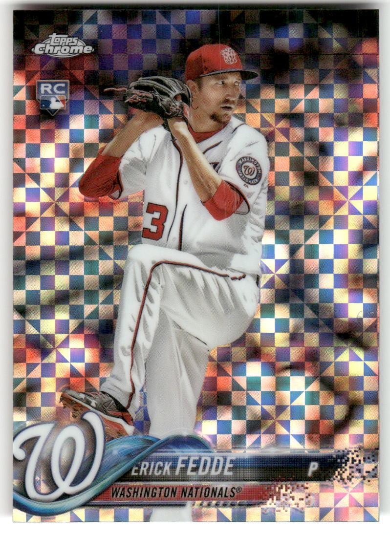 2018 Topps Chrome #76 Erick Fedde X-Fractor