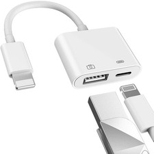 for iPhone USB OTG Camera Adapter with High Data Transfer Speed 12MB/S 16MB/S