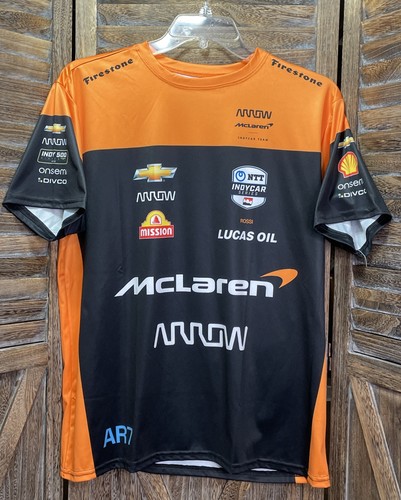 2023 Alexander Rossi #7 INDYCAR Series Arrow McLaren Team Drivers Shirt Medium - Picture 3 of 14