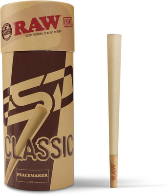 RAW Peacemaker Cones Classic | 27 Pack | Larger than King Size - All Natural Veg