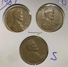 1951 P, D & S Lincoln Wheat Cent, Penny,  Fine Condition