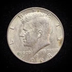 40% Silver 1968 Kennedy Half Dollar - Circulated Condition - 15-40