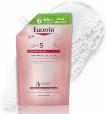 Eucerin Ph5 Gel&Olio Doccia Delicato Refill 400 Ml, Ricarica Olio Detergente Cor