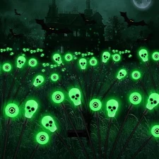 Solar Halloween Lights Outdoor,Halloween Decorations Outdoor, Scary Eyeball Ligh