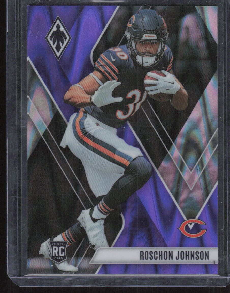 2023 Panini Phoenix #132 Roschon Johnson Purple Seismic #/125