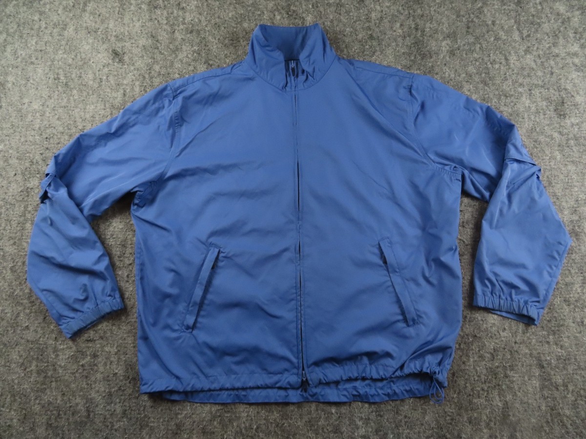 Polo Golf Ralph Lauren Jacket Mens XL Blue Full Zip Windbreaker 