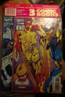 3 Pack Vintage Comic Book sealed pack Iron Man Crash & Burn, Marvel The new Warr