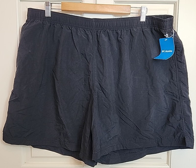 NWT Columbia Black Sandy River Shorts Womens Size 2X Waist 39 Pockets 1-36209