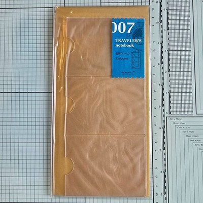 Seltenes Midori Traveler's Notebook Refill 007 - Card File Refill