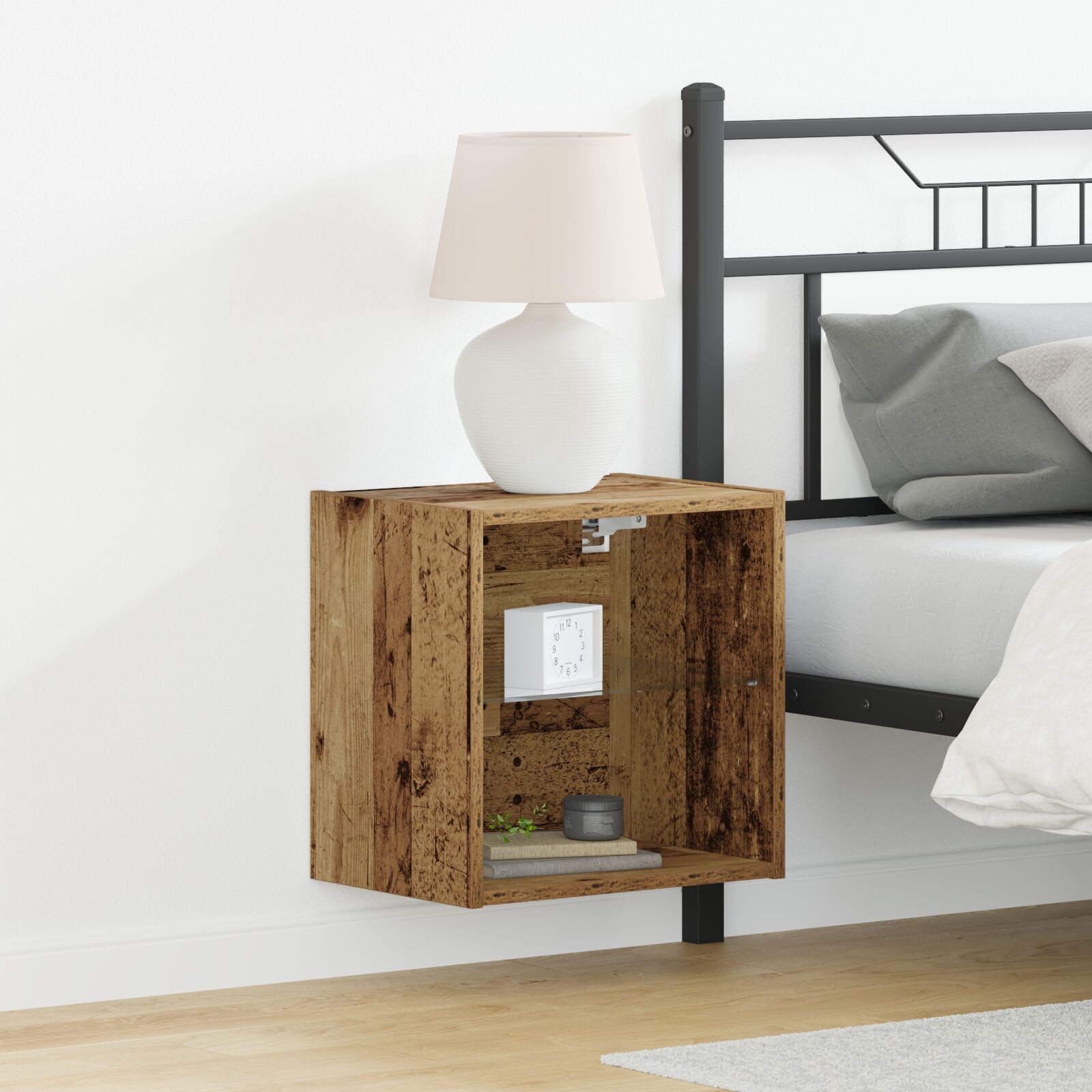 Floating Shelf Old Wood 40x28 5x40 cm Engineered Wood vidaXL