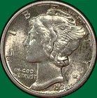 1938 Mercury Dime Brilliant Uncirculated BU Coin #39788