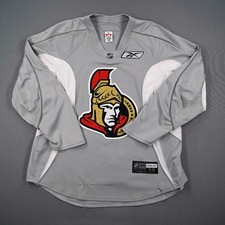2008-09 Nick Foligno Ottawa Senators Practice Used Worn NHL Hockey Jersey