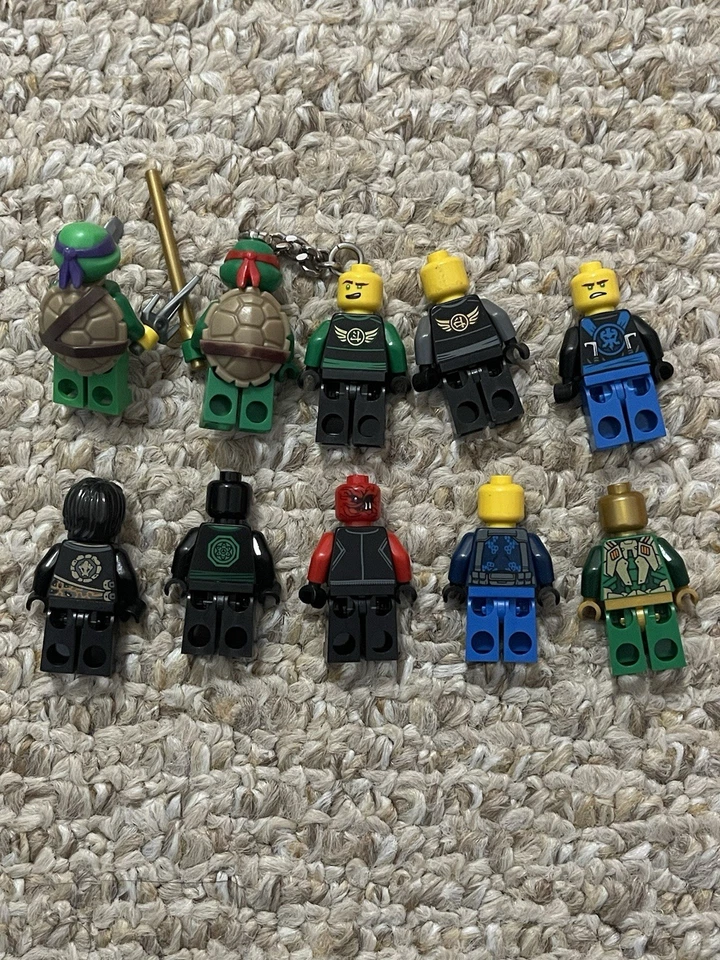Lote de minifiguras LEGO - Ninjago + Tortugas Ninja + Darth Maul - 10 mezcladas usadas Foto 2 de 2