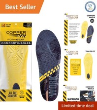 Dual Layer Foam Work Insoles - Ventilated Comfort for Active Feet - Unisex