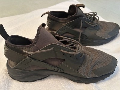 Green Nike Air Huarache Run Ultra Men s Low Top Lace-Up Sneakers 819685-202