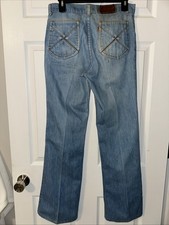 Vintage 70's Levi's Orange Tab Bootcut Light Wash Jeans Slash Pocket 30x31