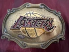 Vintage 1978 RainTree Los Angeles LAKERS Belt Buckle