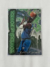 Kevin Garnett 96/97 Fleer Towers of Power Card NBA Rookie Near Mint. rookie card picture