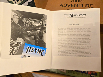 Vintage *NSYNC Memorabilia Lot 2000s Calendars Fan Club Magazines Tour Ephemera