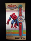 THE AMAZING SPIDER-MAN VINTAGE 1977 TOY WATCH MARX TOYS ON ORIGINAL CARD