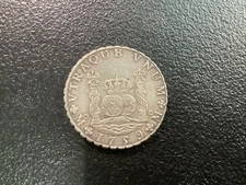 1759 Mexico 8 Reales Pillar Dollar Ferdinand VI Silver Coin Condition