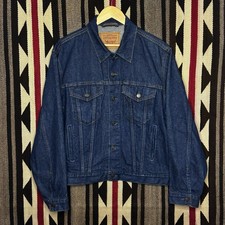 Levi Jacket Men’s Sz 40 Made In USA Dark Wash Type 3 Jacket 80s 90s VTG GUC