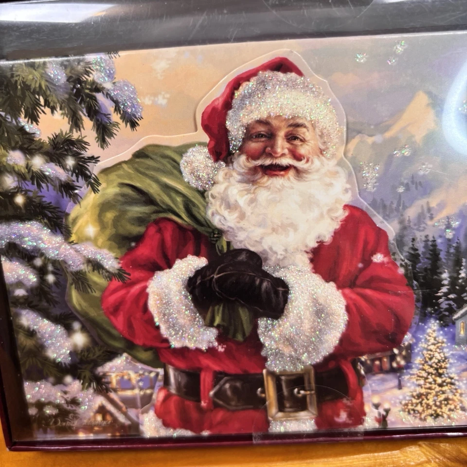 3 Packs Christmas Cards Leanin' Tree 24 Candy Cane and Santa Claus w/ Envelopes - Image 3 of 4