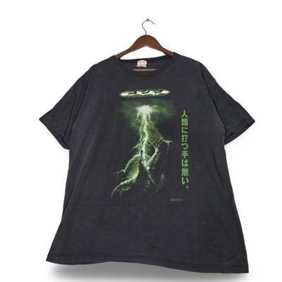Vintage 1998 Godzilla Japanese Movie Promo Tee Shirt Faded Black 