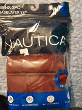 Mens 2 Pc Baselayer Set Nautica New Size Small Maroon