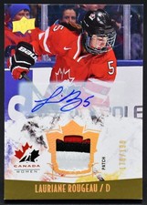 2015-16 UD Team Canada Juniors Auto Patch Rougeau 152 Auto 170/199 Patch