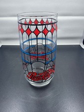 Vintage 1970’s Pepsi-Cola Tiffany Style Stained Drinking Glass Collectible